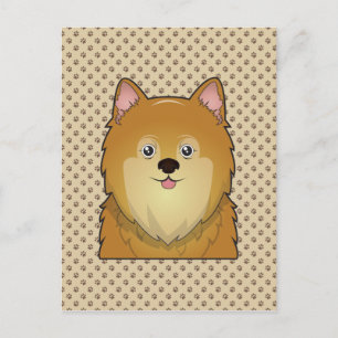 Pomeranian Cartoon Postcard