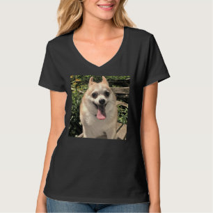 Pomeranian Chihuahua Pomsky Big Smile Puppy T-Shirt