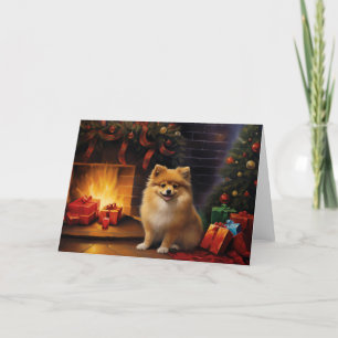 Pomeranian Christmas 1 Thank You Card