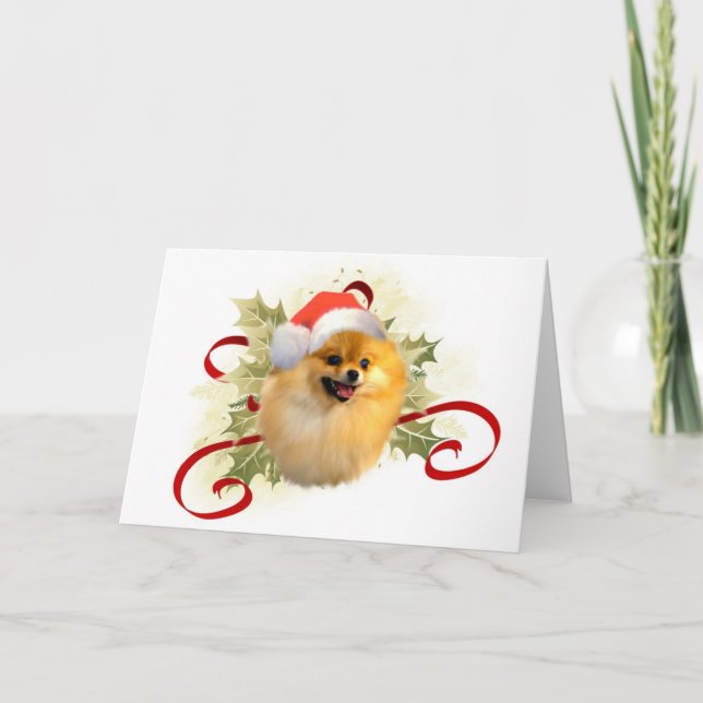 Pomeranian Christmas Card (Front)