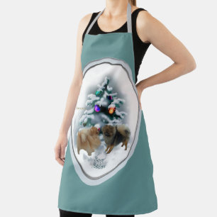 Pomeranian Christmas Gifts Apron