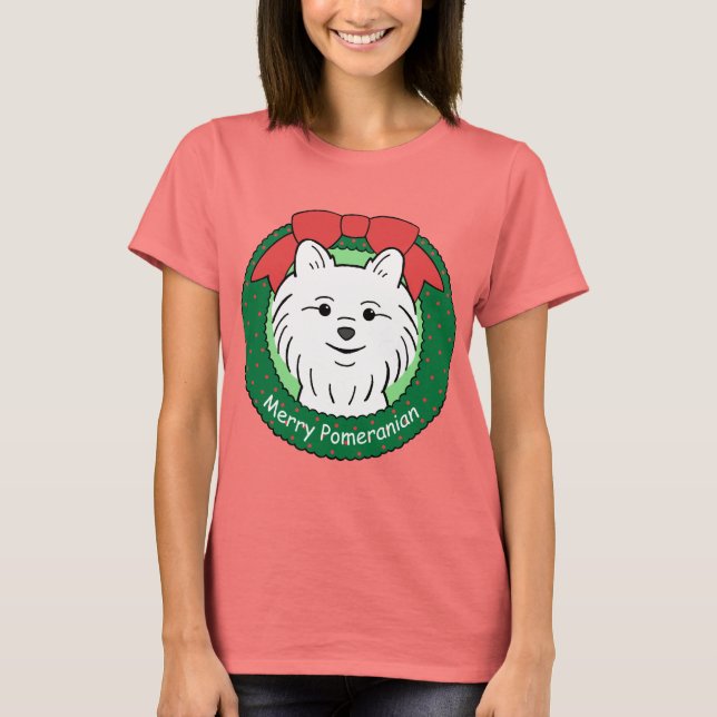 Pomeranian Christmas T-Shirt (Front)