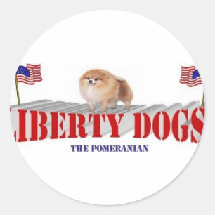 Pomeranian Classic Round Sticker