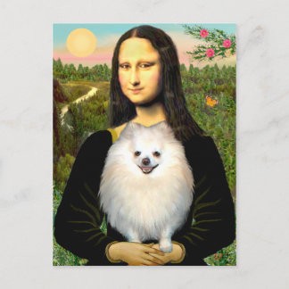 Pomeranian (cream) - Mona Lisa Postcard