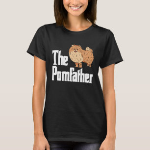 Pomeranian Dad Daddy Pom Dog  Pomeranian Owner T-Shirt