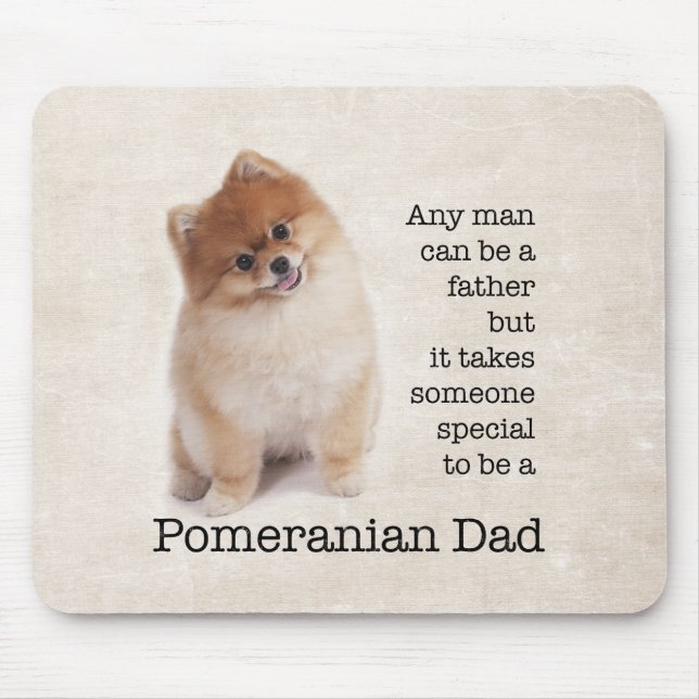 Pomeranian Dad Mousepad (Front)