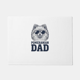 Pomeranian Dad Vintage Engraving Dog Lover Design_ Doormat