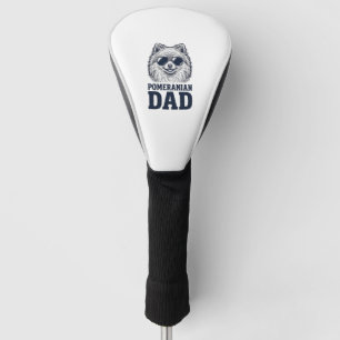 Pomeranian Dad Vintage Engraving Dog Lover Design_ Golf Head Cover