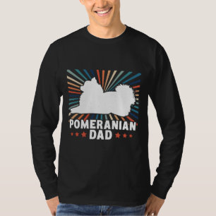 Pomeranian Dad Vintage Pomeranian Dog Owner T-Shirt