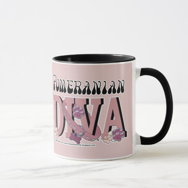 Pomeranian DIVA Mug (Right)