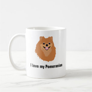 Pomeranian Dog Coffee Mug - I love my Pomeranian