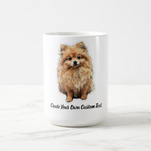 Pomeranian Dog Create Your Own Custom Text  Coffee Mug