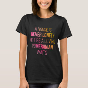 Pomeranian Dog Cute Quote In Watercolor T-Shirt