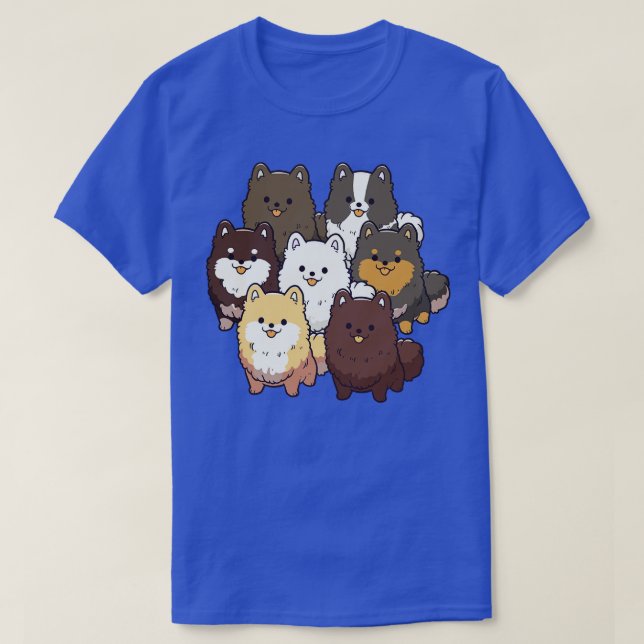 Pomeranian Dog Group T-Shirt (Design Front)