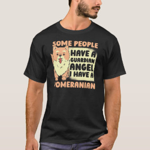 Pomeranian Dog Guardian Angel T-Shirt