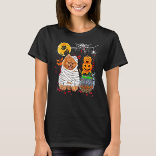 Pomeranian Dog Halloween Costume Dog T-Shirt