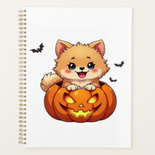 Pomeranian dog Happy Halloween pumpkin Classic T-S Planner