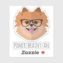 Pomeranian Dog In Nerd Glasses Custom Hipster