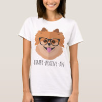 Pomeranian Dog In Nerd Glasses | POMER-BRAINY-AN