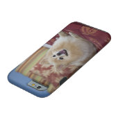 Pomeranian dog in pet friendly hotel room Case-Mate iPhone case (Bottom)
