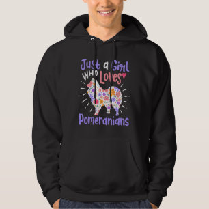 Pomeranian Dog Just A Girl Who Loves Hoodie