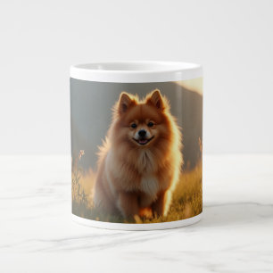 Pomeranian Dog Large Coffee Mug