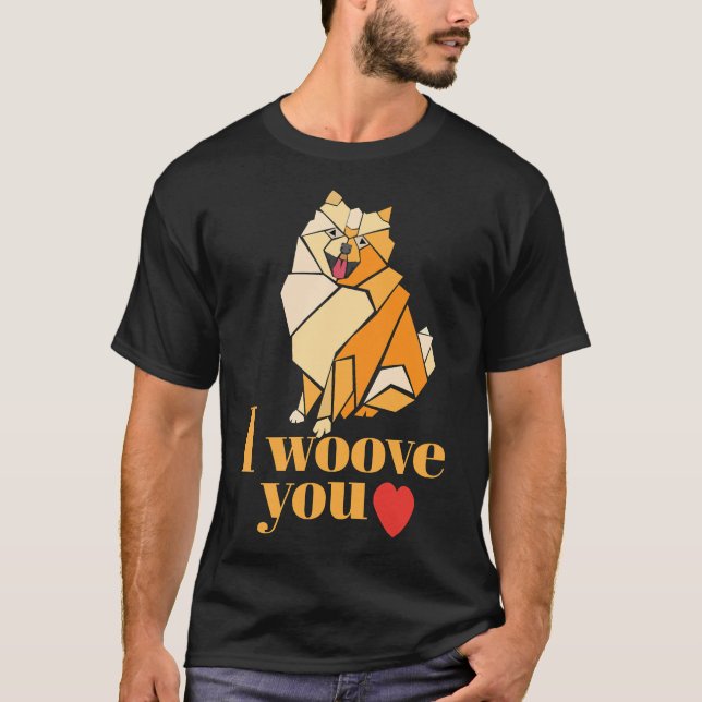 Pomeranian Dog Lovers T-Shirt (Front)