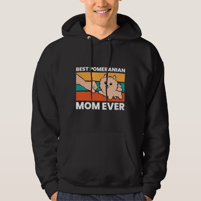 Pomeranian Dog Owner Best Pomeranian Mum Ever Hoodie (Front)