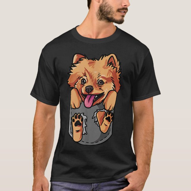 Pomeranian Dog Owner I Love My Pomeranian T-Shirt (Front)