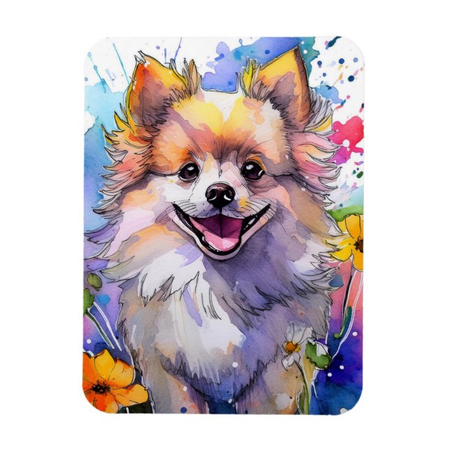 Pomeranian Dog Photo Magnet (Vertical)