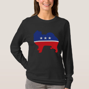 Pomeranian Dog  Political Symbol Election Mascot T-Shirt