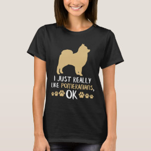 Pomeranian Dog Pom Mum Pomeranian Lover T-Shirt