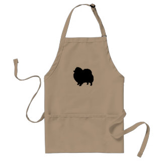 Pomeranian Dog Silhouette Standard Apron