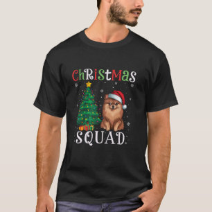 Pomeranian Dog Squad Boys Girls Kids Christmas Tre T-Shirt