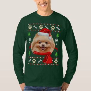 Pomeranian Dog Ugly Christmas T-shirt