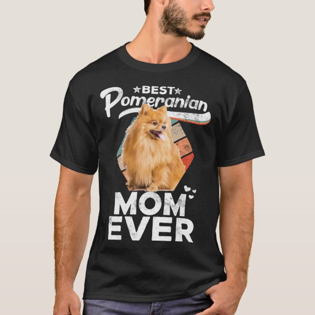 Pomeranian  for Women  Best Pomeranian Mom Ever T-Shirt (Front)