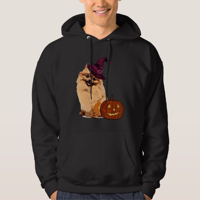 Pomeranian Halloween Hoodie (Front)
