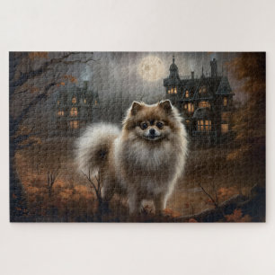 Pomeranian Halloween Scary Jigsaw Puzzle