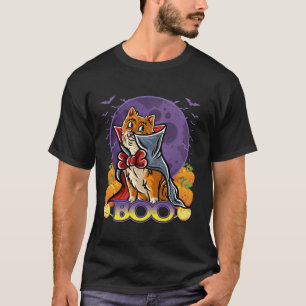 Pomeranian Happy Halloween Costume Vampire Long Sl T-Shirt