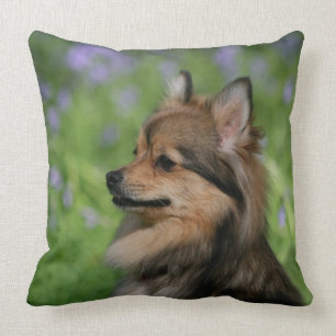 Pomeranian Headshot Sitting Cushion