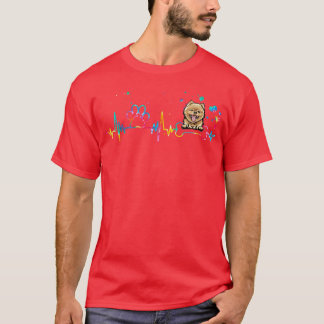 Pomeranian Heartbeat Funny Tie Dye Dog Lovers T-Shirt