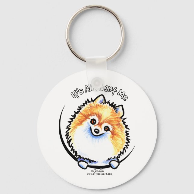 Pomeranian IAAM Key Ring (Front)