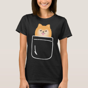 Pomeranian In Your Pocket Funny Puppy Lover T-Shirt