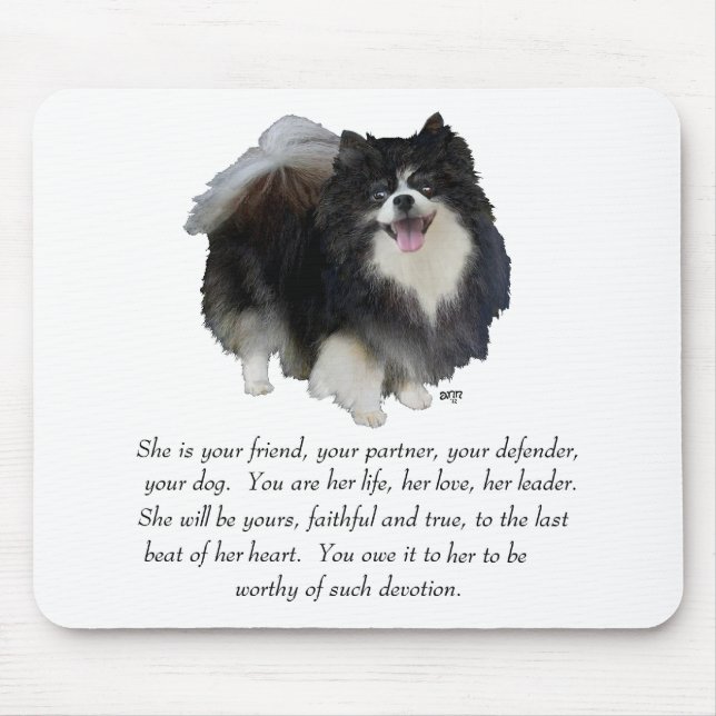 Pomeranian Keepsake Female Mouse Pad (Front)