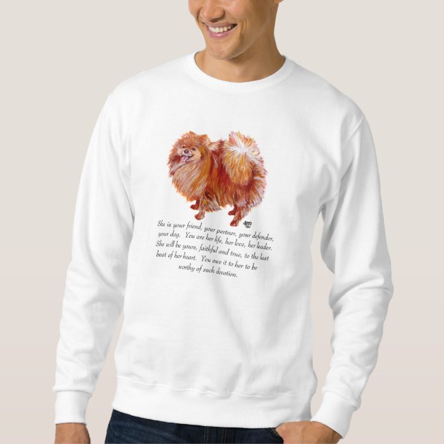 Pomeranian Keepsake Female Sweatshirt (Front)