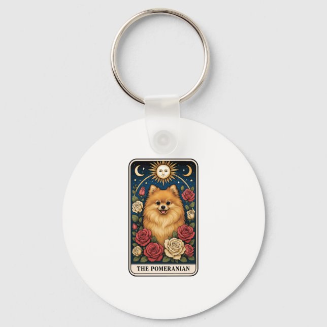 Pomeranian Key Ring (Front)