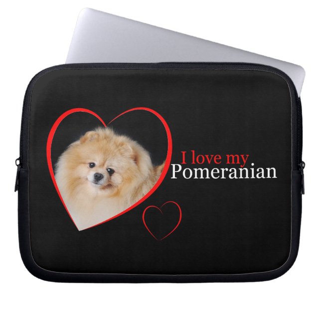 Pomeranian Laptop Sleeve (Front)