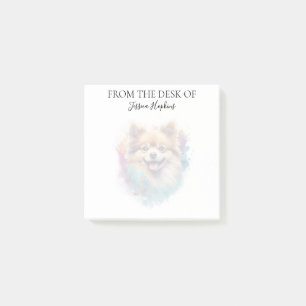 Pomeranian Lover Monogrammed Dog  Post-it Notes