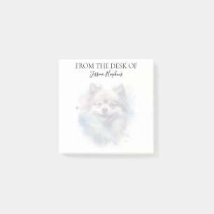 Pomeranian Lover Monogrammed Dog Post-it Notes