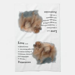 Pomeranian Lovers Gifts Tea Towel
